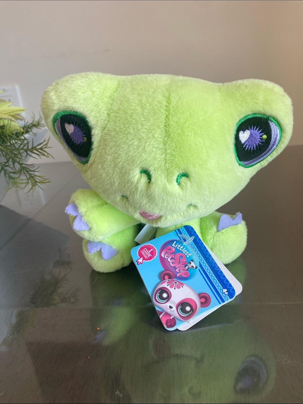 NEW🌈 Littlest Pet Shop Lime Green Turtle Plush Beanie